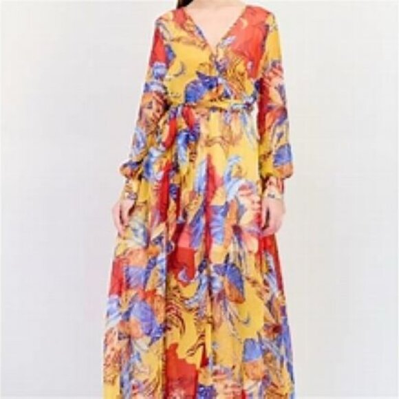 Spy Zone Exchange Dresses & Skirts - NWT SPY ZONE‎ EXCHANGE FLORAL MAXI DRESS